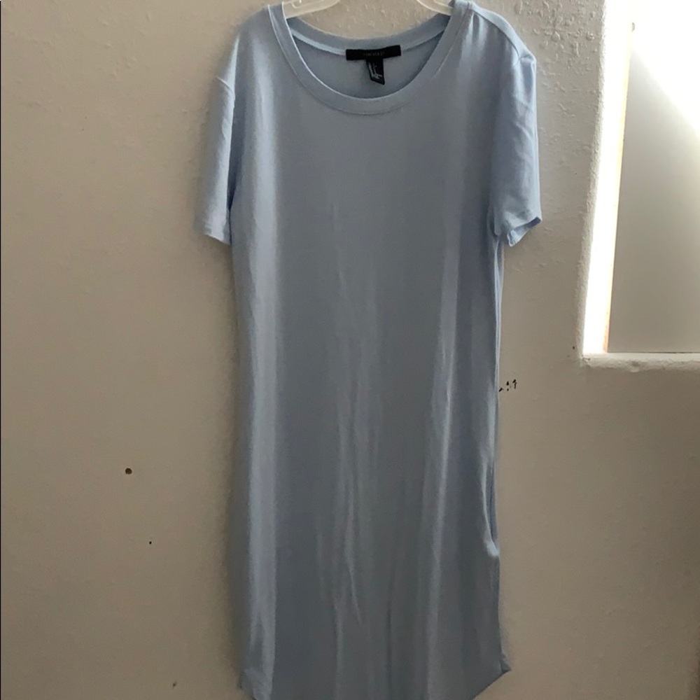 Light blue fitted dress